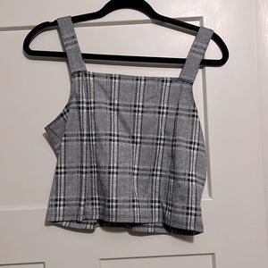 Black and white checkered tank top🖤🤍